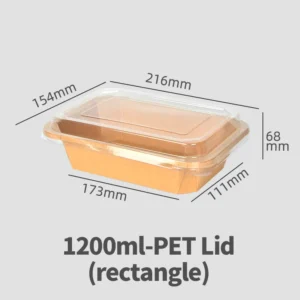 New Design Disposable Take-out Food Box Square Bottom Paper Bowl Kraft Paper Octagonal Bowl