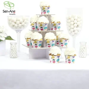 Disposable Custom Printed Food Grade Eco Friendly Disposable Dessert Chocolate Mcflurry Ice Cream Paper Cup