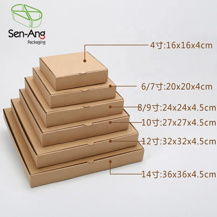 Wholesale Multi Size Cardboard 11 Inch 10 Packaging Pizza Take Away Box - Image 3