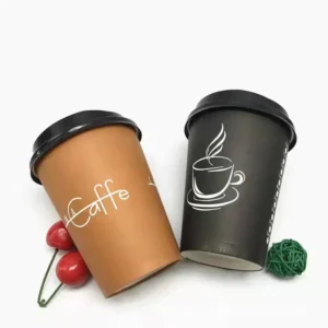 Eco Friendly Printed Logo Dispos Factory Custom Take Away Coffee Multi Size Customized Double Wall Paper Cup
