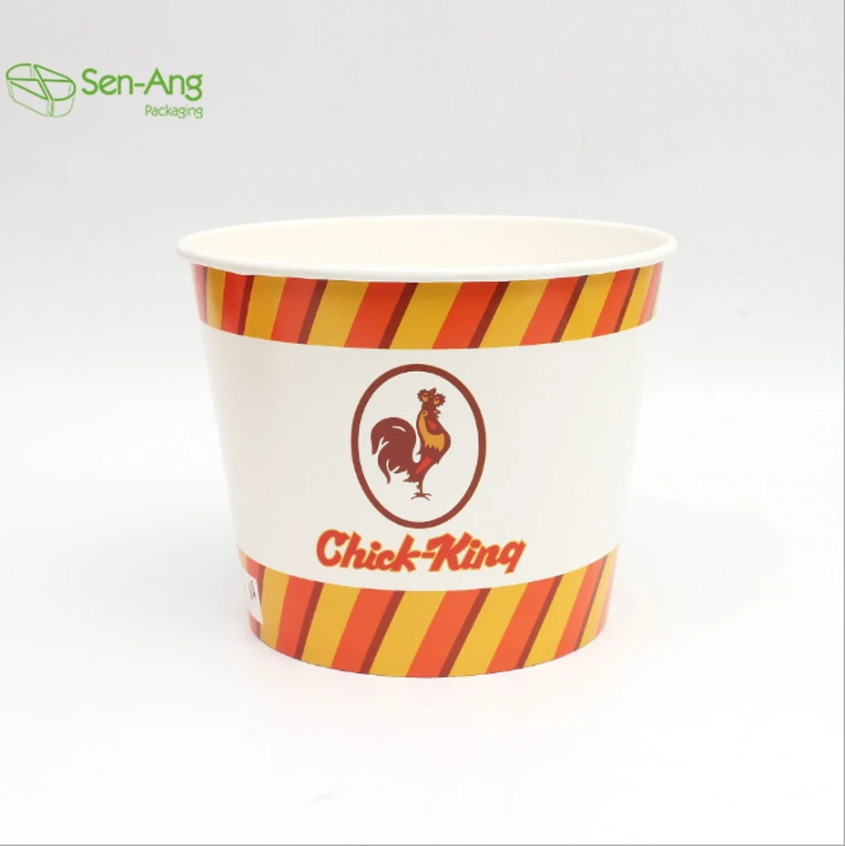 Porridge Soup Paper Bowl Cup Custom Eco-Friendly Fry Takeaway Fried Chicken Popcorn Bucket Packaging - Image 2