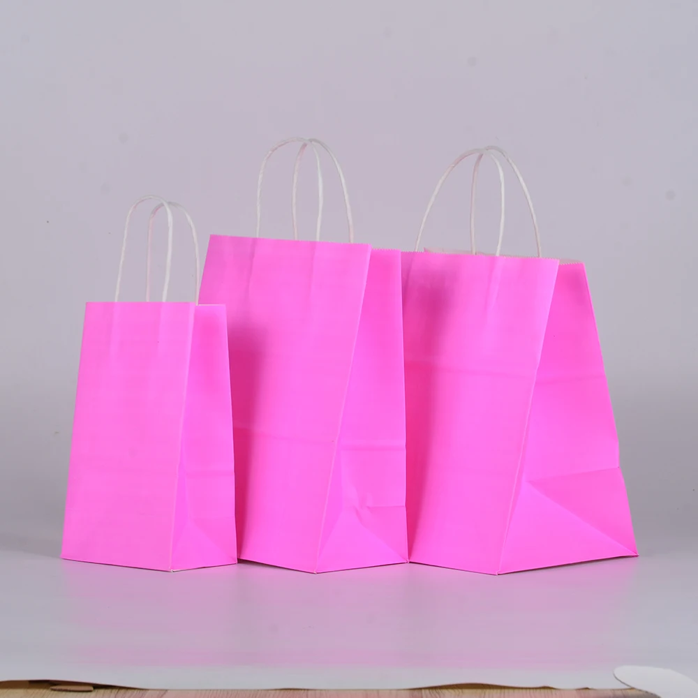 Best Selling 50 Pc Shopping Promotion Supermarket Your Own Logo Flexo Printed Eco-friendly Recyclable Kraft Paper Bags - Image 4