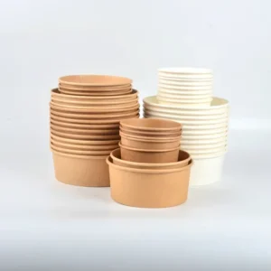 Paper Bowl 500ml Disposable Kraft Paper Salad Bowl