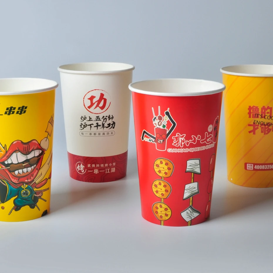 Porridge Soup Paper Bowl Cup Custom Eco-Friendly Fry Takeaway Fried Chicken Popcorn Bucket Packaging - Image 5