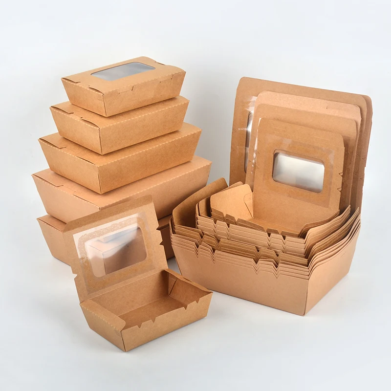 Disposable Window Packaging Take Away Bento Food Luxury Gift Takeaway Paper Sushi Box - Image 5