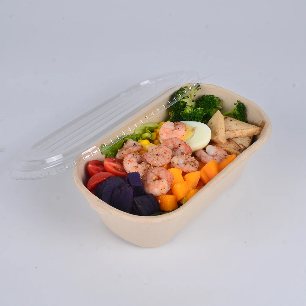 Disposable 850ml 1000ml 1300ml Matt Lamination Paper Pulp Bagasse Sugarcane Biodegradable Food Packaging - Image 3