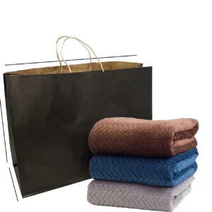 Paper Bag With Handle Custom Brown Paper Bags