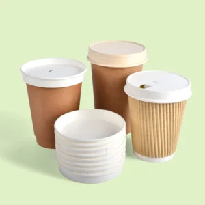 Logo Design 8oz 12oz Disposable Coffee Cup Disposable Printing Paper Coffee Cup Lid