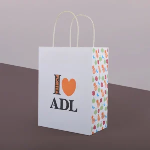Fashion Kraft Paper Bag Packaging Present Gift Bags With Handle