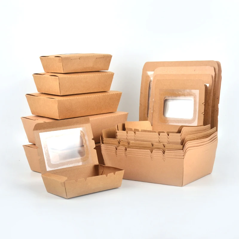 Disposable Window Packaging Take Away Bento Food Luxury Gift Takeaway Paper Sushi Box - Image 4