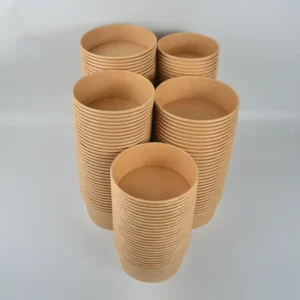 Factory Wholesale Kraft Soup Salad Takeway Customized Take Way Bucket Packaging Paper Bowl Disposable With Lid
