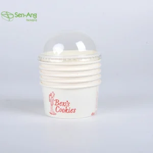 Multi Size Disposable Craft Paper Food Grade Custom Take Away Coffee Ice Cream Wine Carbonated Drinks Cups in Stock