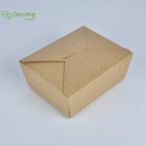 Best Selling Kraft Compartment Takeaway Multi Size Sushi Take Away With Window Paper Food Packaging Box