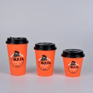 Good Quality Craft Paper Coffee China Customized Logo Packaging Multi Size 4/8/12Oz Go Disposable Cup for Wine Tequila