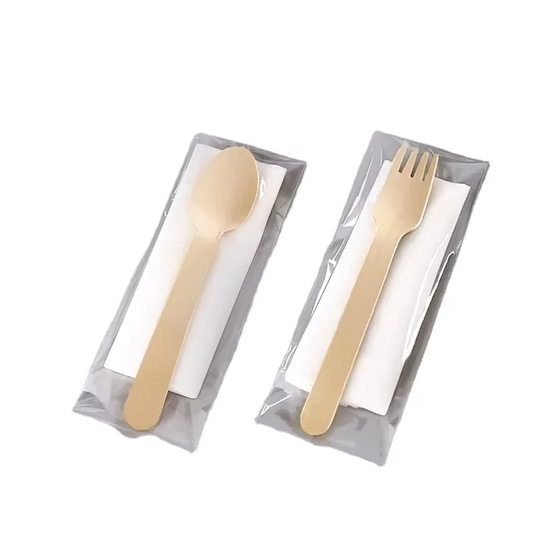 Disposable Party Use Wooden Knife Fork Spoon Cutlery
