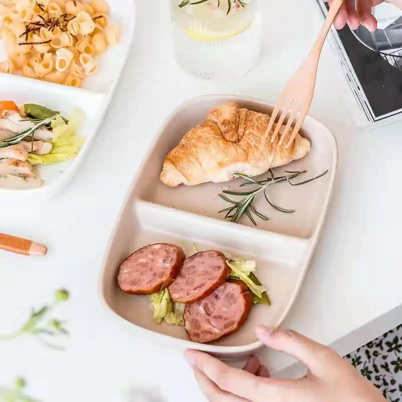 Bento Pulp 2 Compartment Lunch With Lid Takeout Container Takeaway Sugarcane Bagasse Take Away Food Box - Image 6