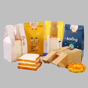 Red & White Carnival King Paper Taco Popcorn Bake Bags Hot Dog Candy Baguette Cookie Bread Greaseproof Paper Bake Bag