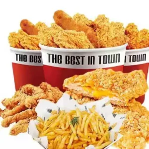 Brand New Takeaway Popcorn Custom Big Capacity Packing Fried Chicken Buckets Packaging