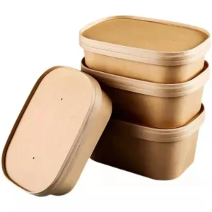 Disposable High Quality Kraft Paper Bowl Food Container