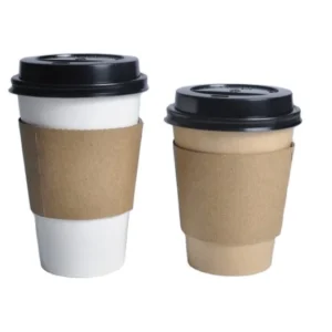 Wholesale Custom Disposable Kraft/ripple Paper Hot Coffee Cup Sleeve