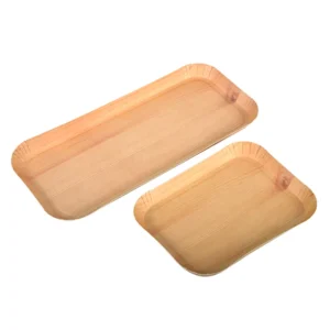 Disposable Food Grade Rectangular Boat Fast Food Takeaway Custom Kraft Paper Food Trays