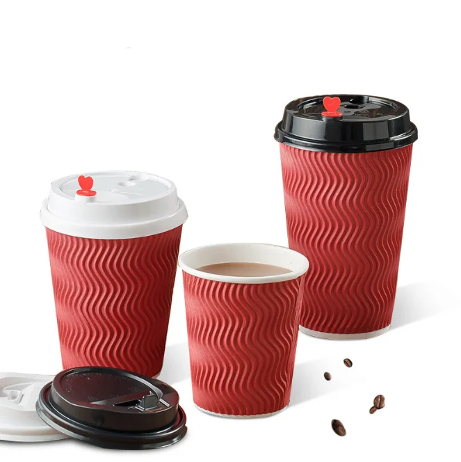 Disposable Kraft Paper Cup Disposable Thick Cup for Hot Drink