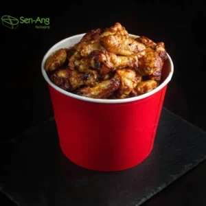 Top Fashion Paper Box Packaging Fried Chicken 32Oz 46Oz 64Oz Logo Printed Bowl Cheap Popcorn Bucket