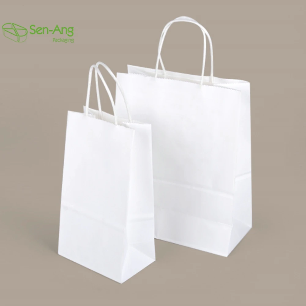 Best Price Small No Custom Size With Handle White Paper Bag Bulk - Image 5