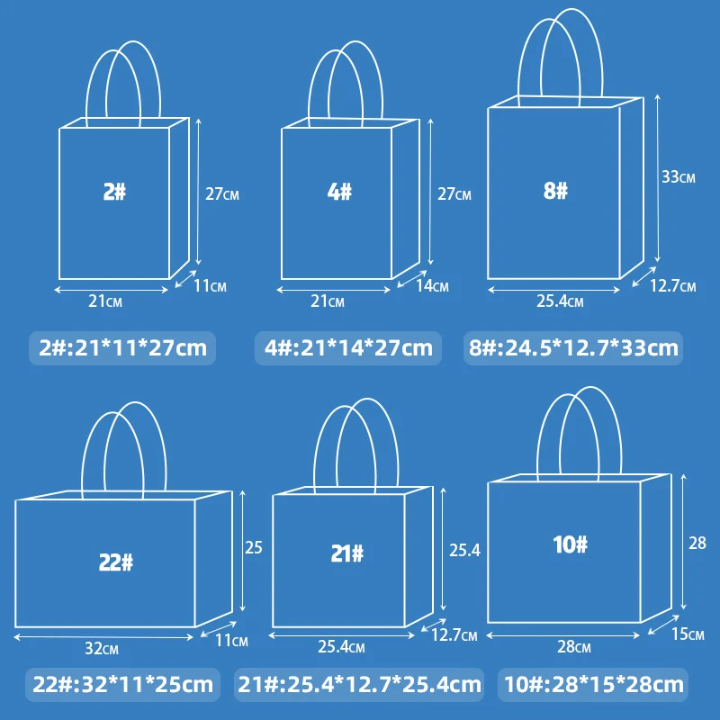 28*28*15cmFactory Sale Custom Printed Your Own Logo White Brown Kraft Paper Bag Cheap Price Shopping Gift Bag - Image 4