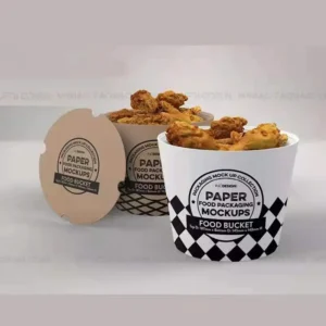 Brand New Takeaway Paper Bucket Custom Big Capacity Packing Wholesale Fried Chicken Bucket Packaging