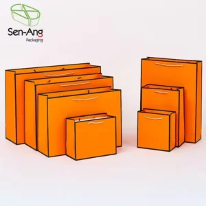 Design China Wholesale Kraft Square Bottom Luxury Shopping Brand Gift Paper Bag With Logo Brown Bags