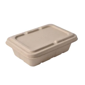 700ml 850ml 1000ml Disposable Biodegradable Lunch Paper Pulp Bagasse Sugarcane Box