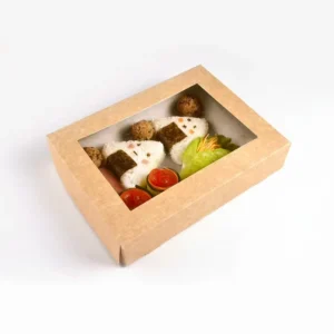 New Design Takeaway Paper Packaging Kraft Eco Friendly Sushi Box Disposable