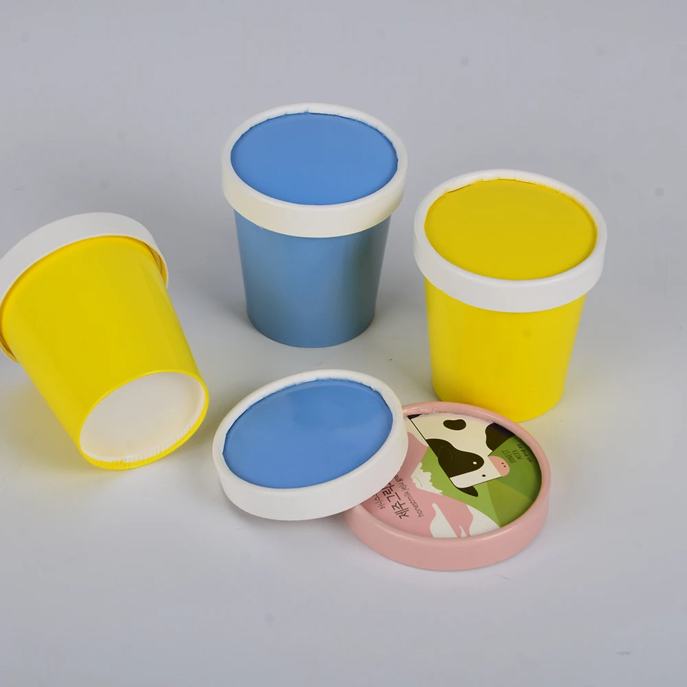 Printed Logo Disposable 7oz 8oz 20oz 24oz 9oz 12oz 14oz Frozen Yogurt Ice Cream Paper Packaging Cup - Image 6