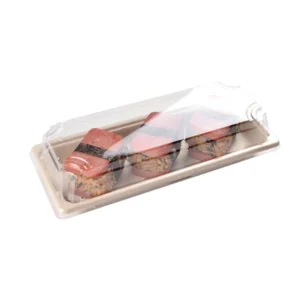 Container Take Away Box Cardboard Take-Away Verpackung Variety Size Sushi Tray in Bamboo