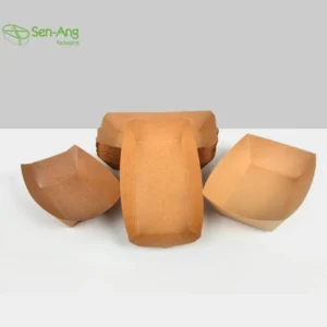 Best Price Box Disposable Food 6Oz Boat Shape for Restaurant Kraft Paper Ship Type Tray