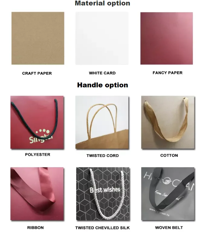 Wood Window Customized Printing Christmas Party Gift Kraft China Supplier Eco Brown Paper Bag With Handle - Image 6