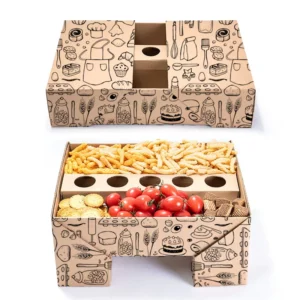 Free Sample Food Grade Baking Takeout Cardboard Package Packaging Pastry Cake Boxes for Eclair Waffle Macaron Take Away Food Box