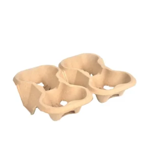 Disposable Customized Kraft Take Away Drink Eco Paper Coffee Cardboard Cup Holders Carrier Packing