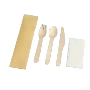 Disposable Party Use Wooden Knife Fork Spoon Cutlery Eco Friendly