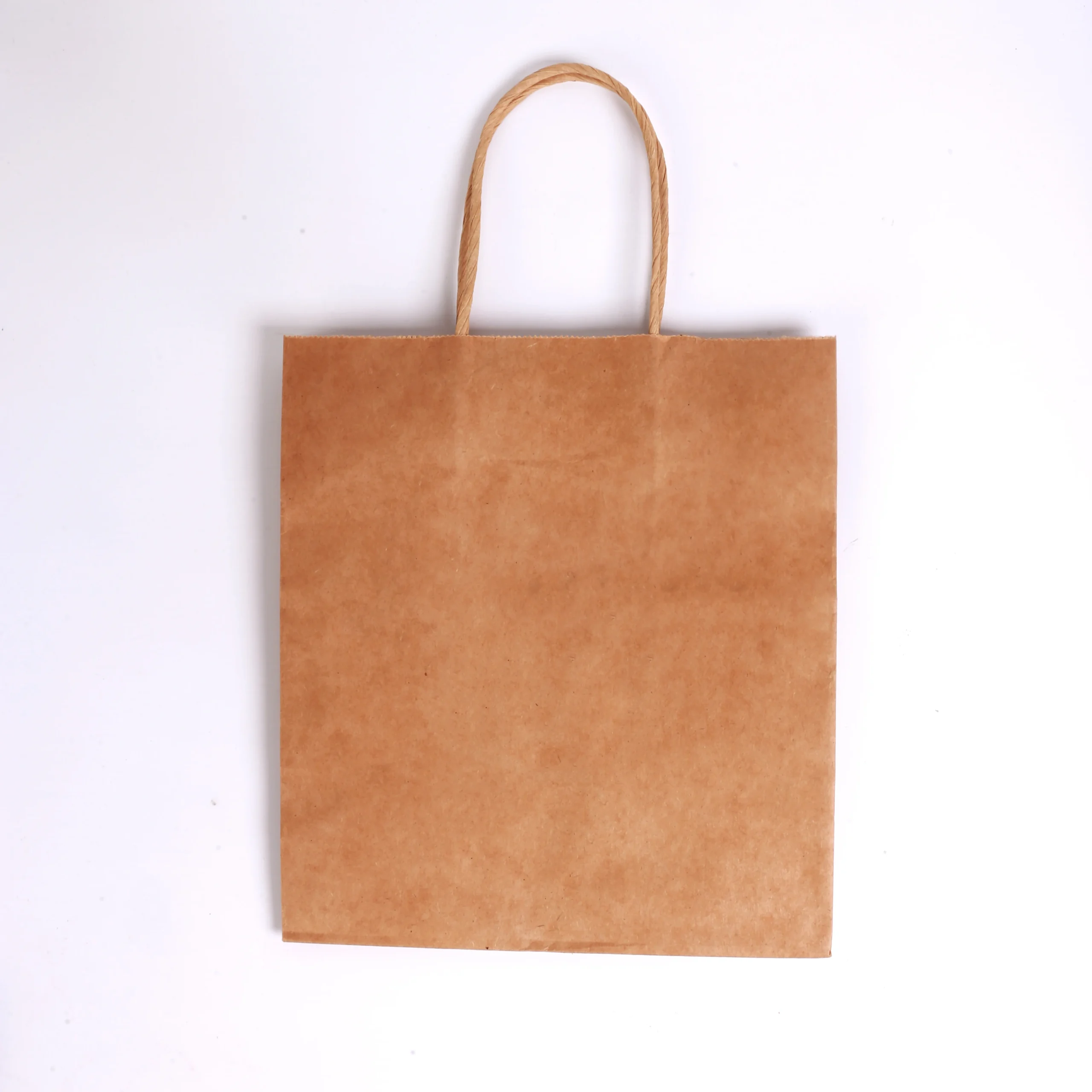 28*28*15cmFactory Sale Custom Printed Your Own Logo White Brown Kraft Paper Bag Cheap Price Shopping Gift Bag - Image 2