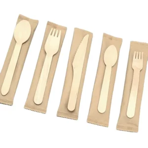 Restaurant Disposable Cutlery Wooden Spoons Wood Knife Fork Spoon