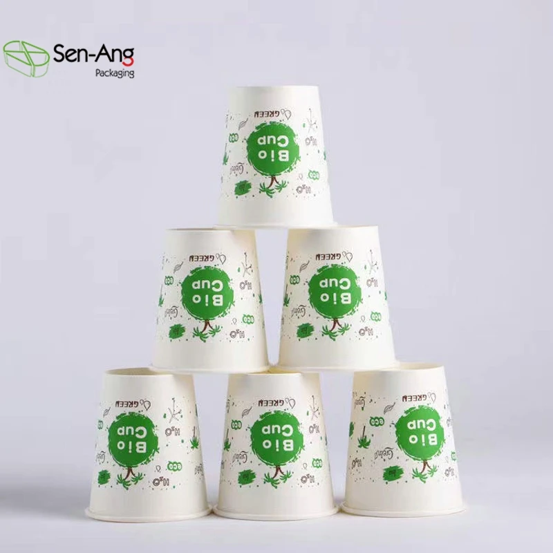 8Oz Double Packaging Plastic Free Single Wall Craft Paper Food Grade Disposable Cup for Wine & Mineral Water - Image 3