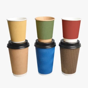Disposable Double Wall Craft Paper Cups-Multi-Size (6-24 Oz) Custom Logo for Coffee & Tequila