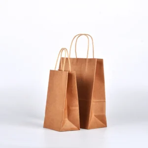 28*28*15cmFactory Sale Custom Printed Your Own Logo White Brown Kraft Paper Bag Cheap Price Shopping Gift Bag