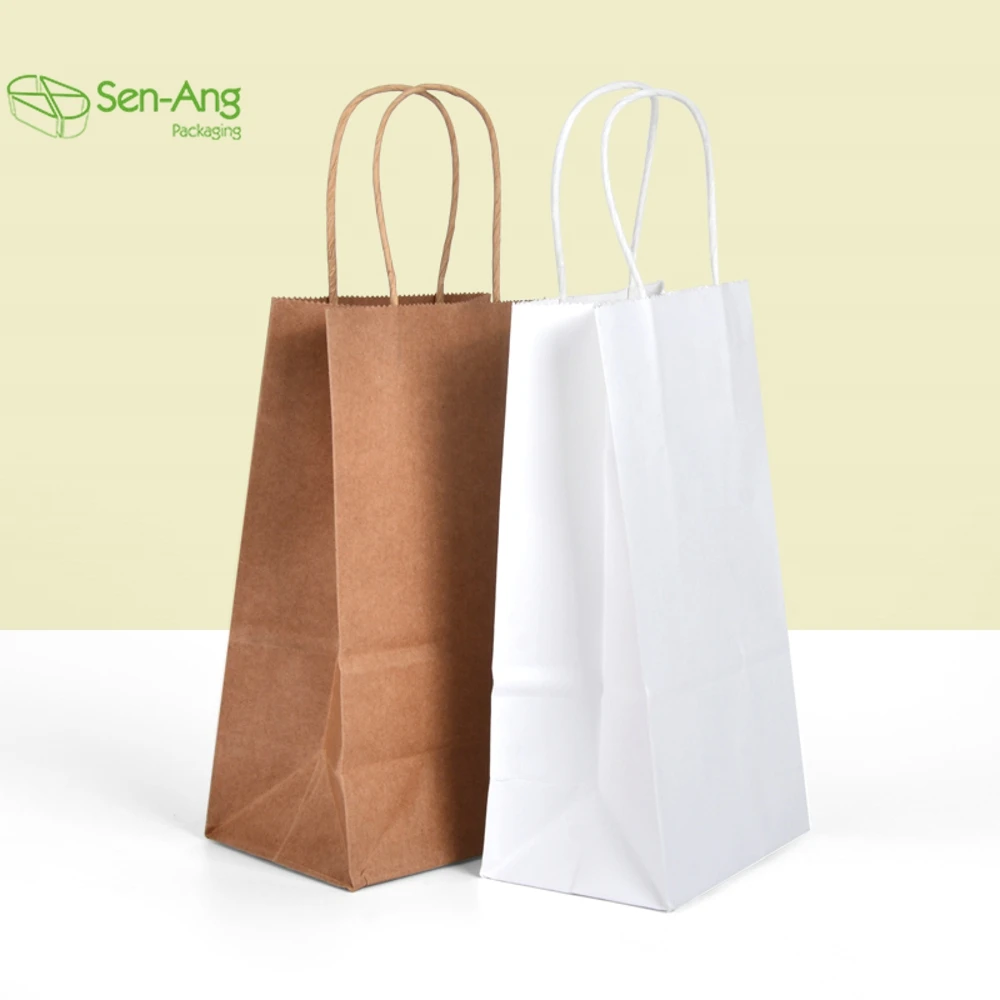 Best Price Small No Custom Size With Handle White Paper Bag Bulk - Image 3
