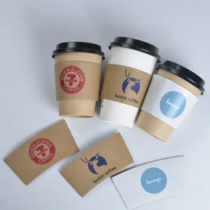 Eco Friendly Printed Logo Coffee Cup Sleeves With logo Custom Cup Sleeve