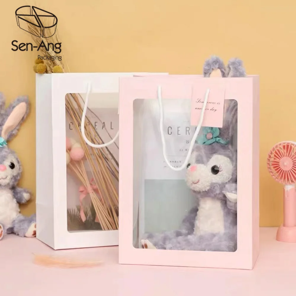 Luxury Hot Selling Personalized Wedding Party Wine Gift Bag Handle Custom Logo Recyclable Paper Heavy-Duty Shoes Fur - Image 2