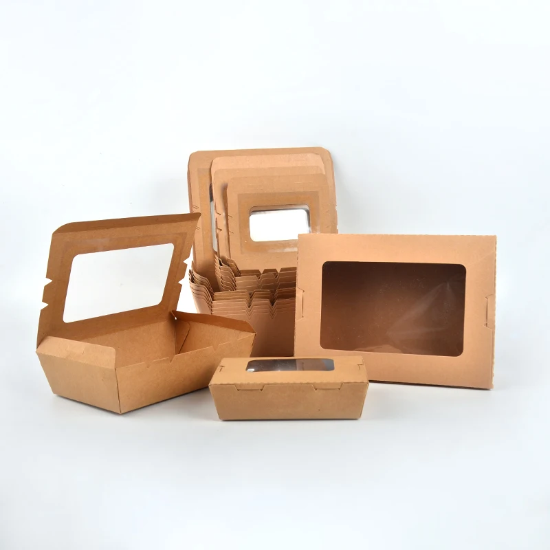 Disposable Window Packaging Take Away Bento Food Luxury Gift Takeaway Paper Sushi Box - Image 3