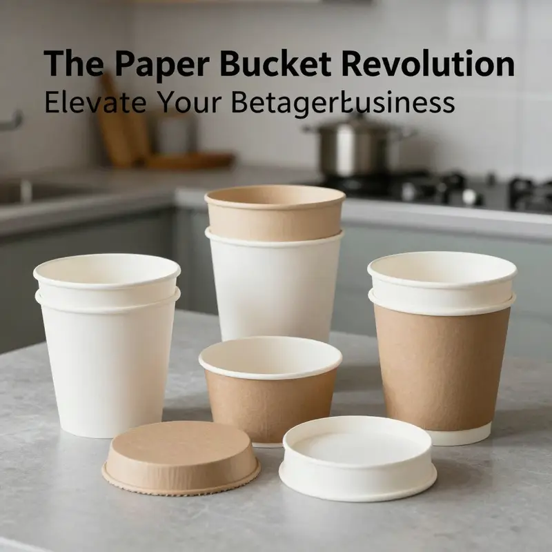 Recycling paper buckets contributes to a sustainable environment.